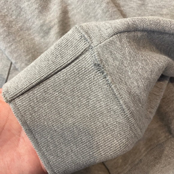 THOM BROWNE GREY COTTON STRIPED CREW NECK SWEATER SIZE 2 - Picture 8 of 15